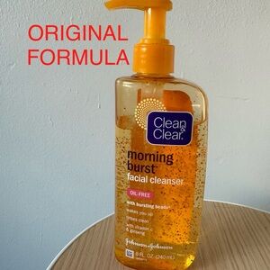 Clean & Clear Morning Burst Facial Cleanser Oil-Free Orange ORIGINAL FORMULA 8oz